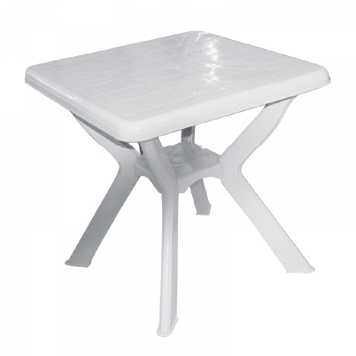 Τραπέζι τετράγωνο "LIAN" πλαστικό σε χρώμα λευκο 70x70x72