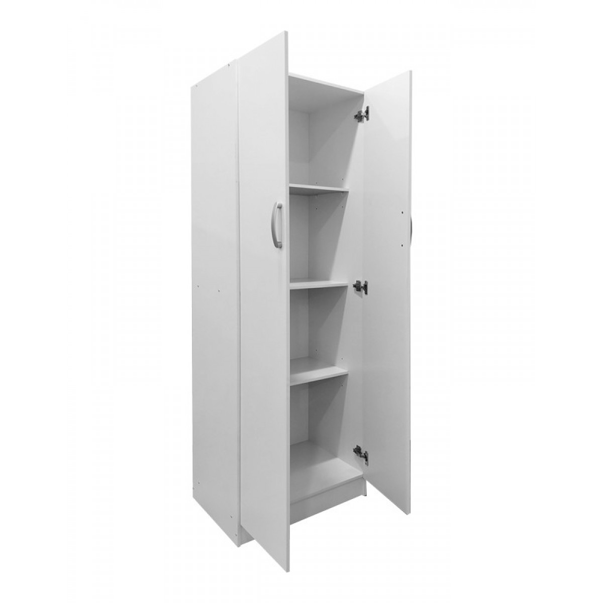 Ντουλάπα δίφυλλη "Real" σε χρώμα λευκό 60x42x180