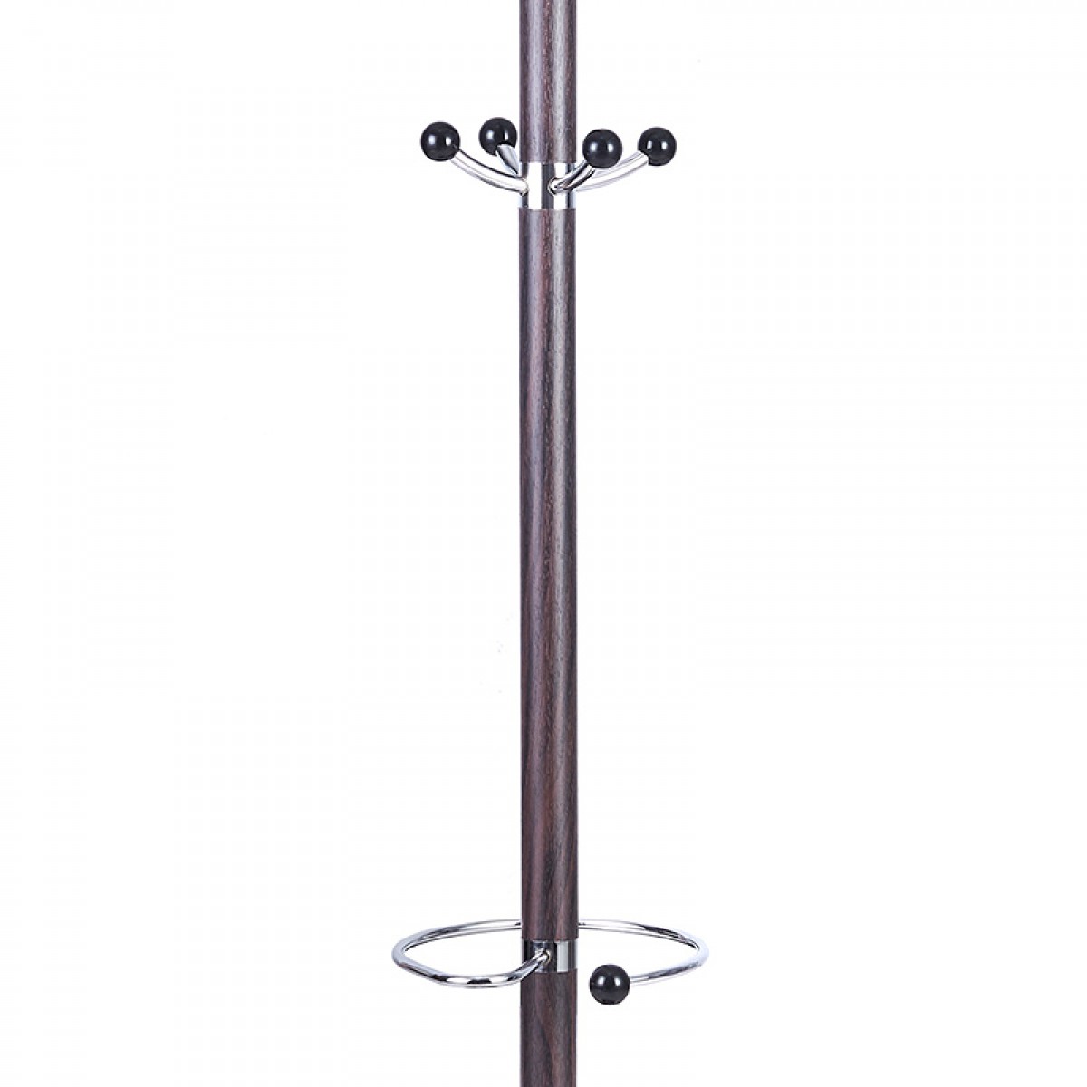 Καλόγερος "DOCA" μεταλλικός περιστρεφόμενος με μαρμάρινη βάση σε χρώμα σκούρο καρυδί 37x175