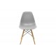 Καρέκλα "ACROPOL" από πολυπροπυλένιο σε χρώμα γκρι 52.5x46.50x82.5