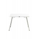 Τραπέζι camping πτυσσόμενο από μέταλλο σε ασημί/λευκό χρώμα 60x80x62