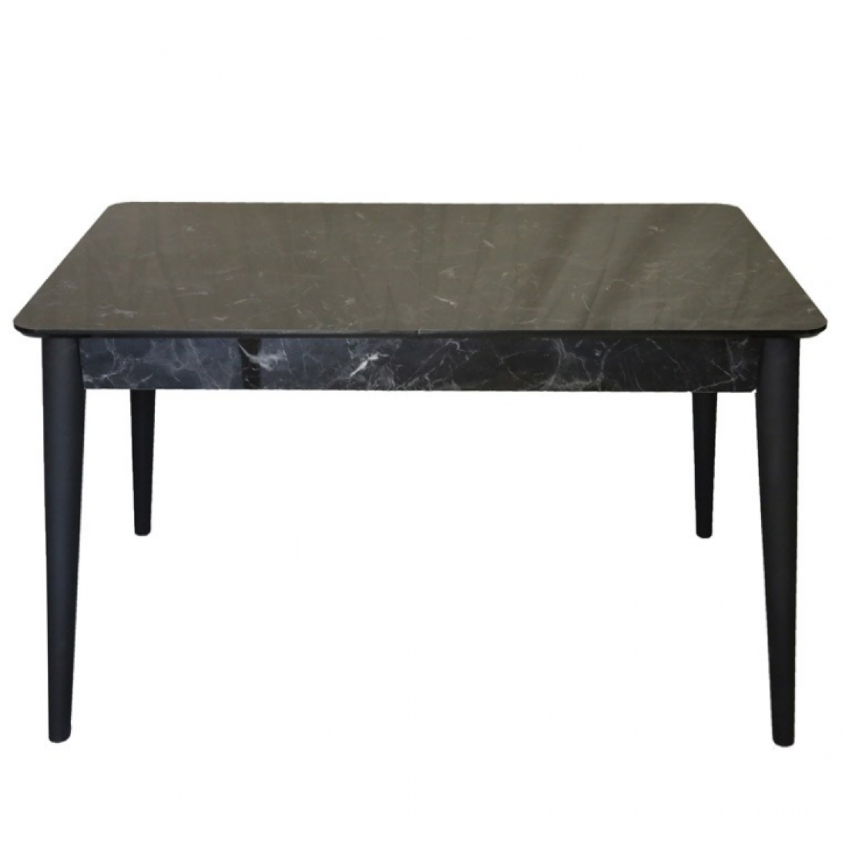 Τραπέζι "DREAMY" ανοιγόμενο από ξύλο/mdf σε χρώμα μαύρο μαρμάρου 130x80x75