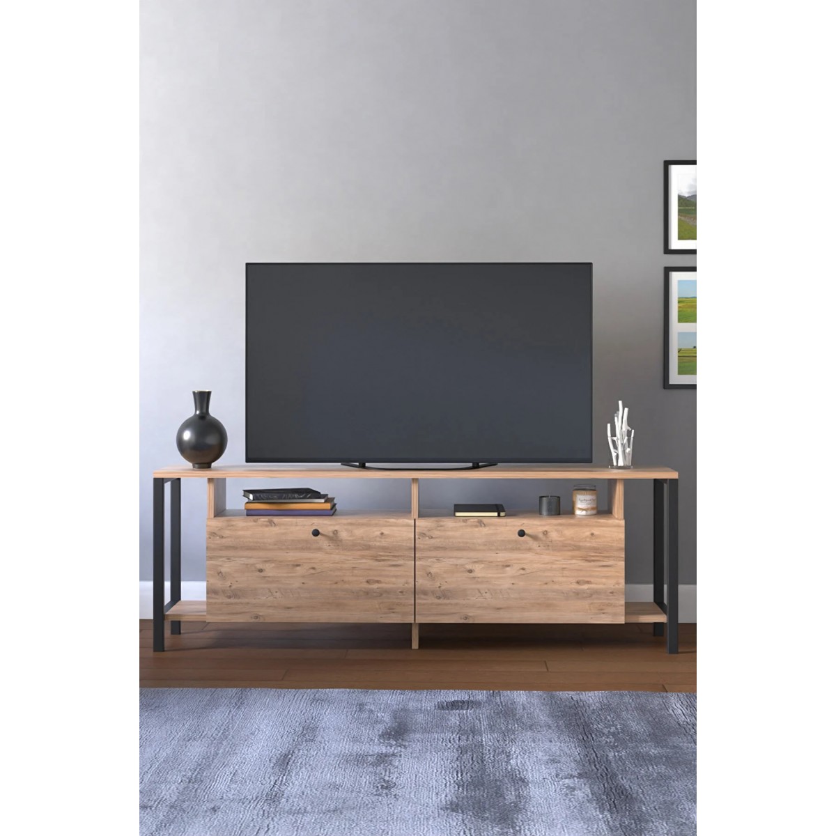 Έπιπλο τηλεόρασης "FOREST" σε χρώμα atlantic pine 160x30x51
