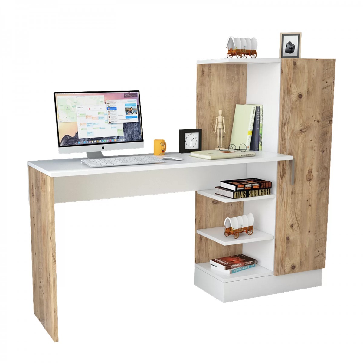 Γραφείο "VIANA" σε χρώμα atlantic pine/λευκό 152x40x120 Γραφείο "VIANA" σε χρώμα atlantic pine/λευκό 152x40x120