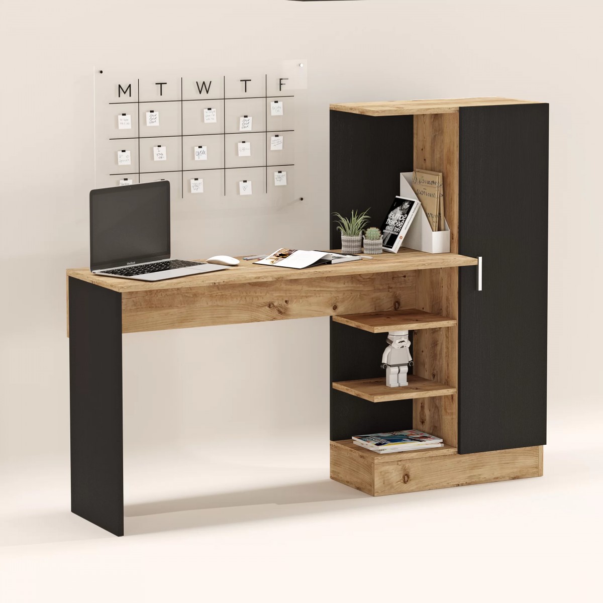 Γραφείο "VIANA" σε χρώμα atlantic pine/ανθρακί 152x40x120 Γραφείο "VIANA" σε χρώμα atlantic pine/ανθρακί 152x40x120
