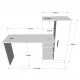 Γραφείο "VIANA" σε χρώμα atlantic pine/ανθρακί 152x40x120 Γραφείο "VIANA" σε χρώμα atlantic pine/ανθρακί 152x40x120