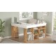 Γραφείο γωνιακό "VIANA" σε χρώμα atlantic pine/λευκό 120x129x72 Γραφείο γωνιακό "VIANA" σε χρώμα atlantic pine/λευκό 120x129x72