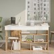 Γραφείο γωνιακό "VIANA" σε χρώμα atlantic pine/λευκό 120x129x72 Γραφείο γωνιακό "VIANA" σε χρώμα atlantic pine/λευκό 120x129x72