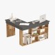 Γραφείο γωνιακό "VIANA" σε χρώμα atlantic pine/ανθρακί 115x120x72 Γραφείο γωνιακό "VIANA" σε χρώμα atlantic pine/ανθρακί 115x120x72