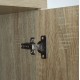 Ντουλάπα ρούχων δίφυλλη REAL χρώμα sonoma 80x42.5x180.5 Ντουλάπα ρούχων δίφυλλη REAL χρώμα sonoma 80x42.5x180.5