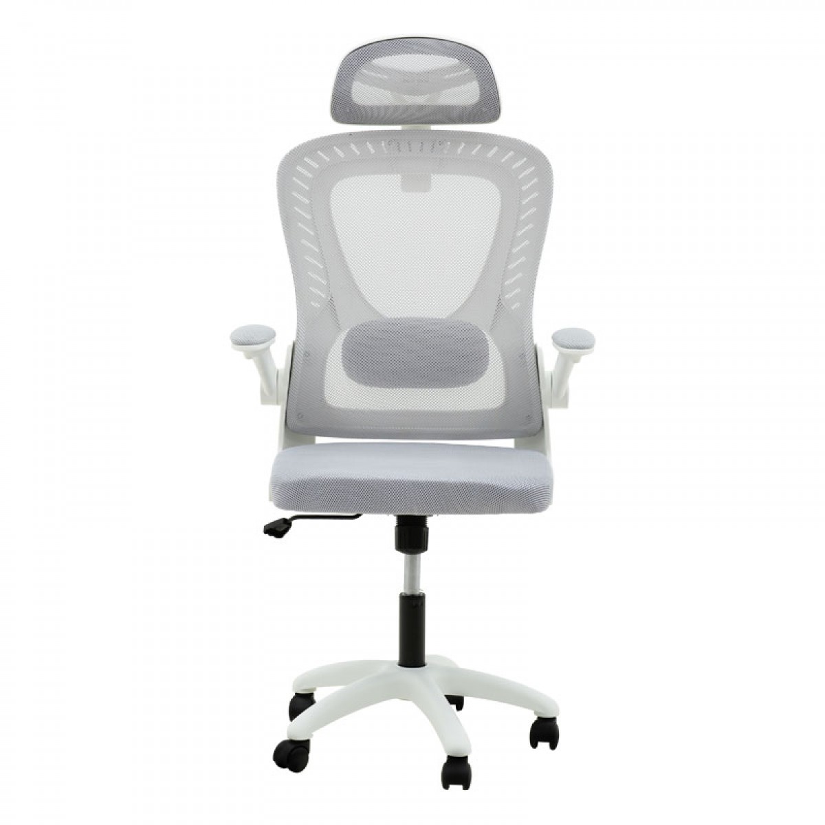 Καρέκλα γραφείου εργασίας Anna mesh γκρι 62x61x110/120