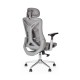 Καρέκλα γραφείου διευθυντή WING mesh ανοιχτό γκρι 65x61x117/125