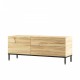 Έπιπλο τηλεόρασης "VIANA" σε χρώμα felt 120x35.5x46.3