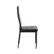 Καρέκλα Viva μέταλλο-PU μαύρο-γκρι πόδι 42x48x98