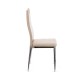 Καρέκλα Tonia PU cappucino-πόδι χρωμίου 52x43x96 Καρέκλα Tonia PU cappucino-πόδι χρωμίου 52x43x96