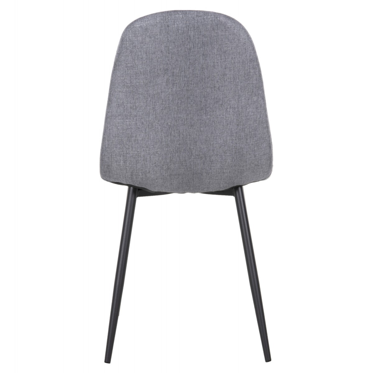 Καρέκλα Gab γκρι ύφασμα με πόδι μαύρο μέταλλο 42x41x93