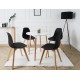 Τραπέζι Snow MDF λευκό και ξύλο οξιάς σε φυσική απόχρωση Φ100x73εκ Τραπέζι Snow MDF λευκό και ξύλο οξιάς σε φυσική απόχρωση Φ100x73εκ