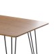 Τραπέζι Lino σε χρώμα sonoma-μαύρο μέταλλο 120x70x75 Τραπέζι Lino σε χρώμα sonoma-μαύρο μέταλλο 120x70x75