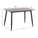 Τραπέζι Rav γκρι μαρμάρου sintered stone-μαύρο μέταλλο 120x70x75 Τραπέζι Rav γκρι μαρμάρου sintered stone-μαύρο μέταλλο 120x70x75