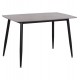 Τραπέζι Rav γκρι μαρμάρου sintered stone-μαύρο μέταλλο 120x70x75 Τραπέζι Rav γκρι μαρμάρου sintered stone-μαύρο μέταλλο 120x70x75