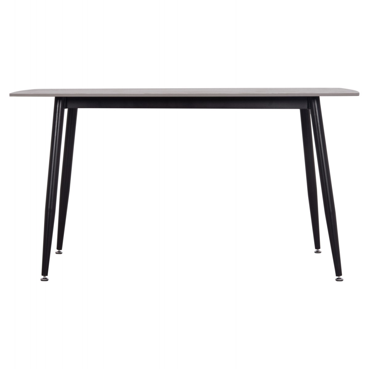 Τραπέζι Rav γκρι μαρμάρου sintered stone-μαύρο μέταλλο 140x80x75 Τραπέζι Rav γκρι μαρμάρου sintered stone-μαύρο μέταλλο 140x80x75