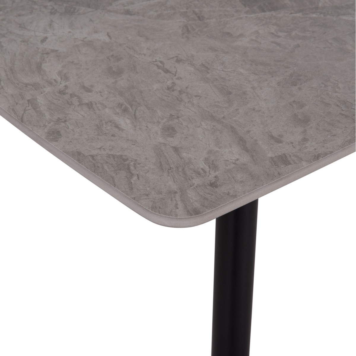 Τραπέζι Rav γκρι μαρμάρου sintered stone-μαύρο μέταλλο 140x80x75 Τραπέζι Rav γκρι μαρμάρου sintered stone-μαύρο μέταλλο 140x80x75