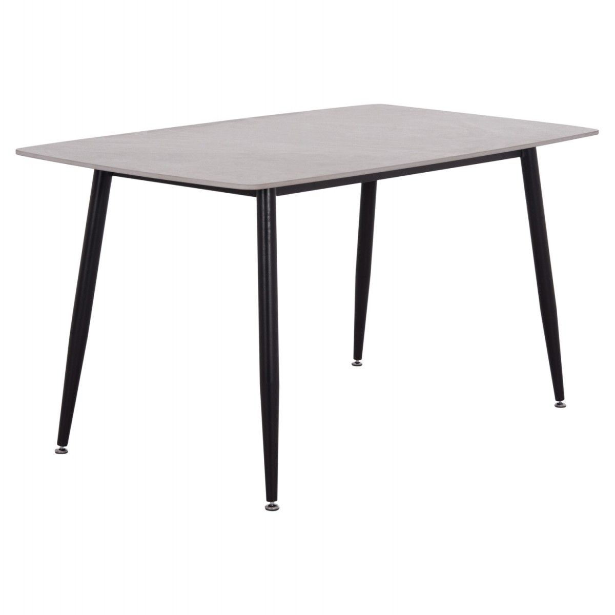 Τραπέζι Rav γκρι μαρμάρου sintered stone-μαύρο μέταλλο 140x80x75 Τραπέζι Rav γκρι μαρμάρου sintered stone-μαύρο μέταλλο 140x80x75