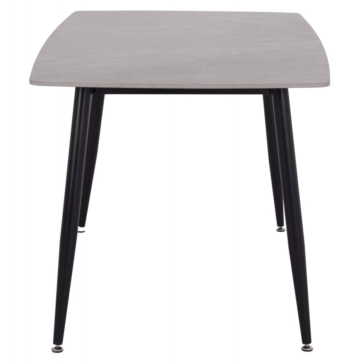 Τραπέζι Rav γκρι μαρμάρου sintered stone-μαύρο μέταλλο 140x80x75 Τραπέζι Rav γκρι μαρμάρου sintered stone-μαύρο μέταλλο 140x80x75