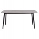 Τραπέζι Rav γκρι μαρμάρου sintered stone-μαύρο μέταλλο 160x90x75 Τραπέζι Rav γκρι μαρμάρου sintered stone-μαύρο μέταλλο 160x90x75