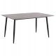 Τραπέζι Rav γκρι μαρμάρου sintered stone-μαύρο μέταλλο 160x90x75 Τραπέζι Rav γκρι μαρμάρου sintered stone-μαύρο μέταλλο 160x90x75