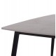 Τραπέζι Rav γκρι μαρμάρου sintered stone-μαύρο μέταλλο 160x90x75 Τραπέζι Rav γκρι μαρμάρου sintered stone-μαύρο μέταλλο 160x90x75