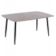 Τραπέζι Rav γκρι μαρμάρου sintered stone-μαύρο μέταλλο 160x90x75 Τραπέζι Rav γκρι μαρμάρου sintered stone-μαύρο μέταλλο 160x90x75