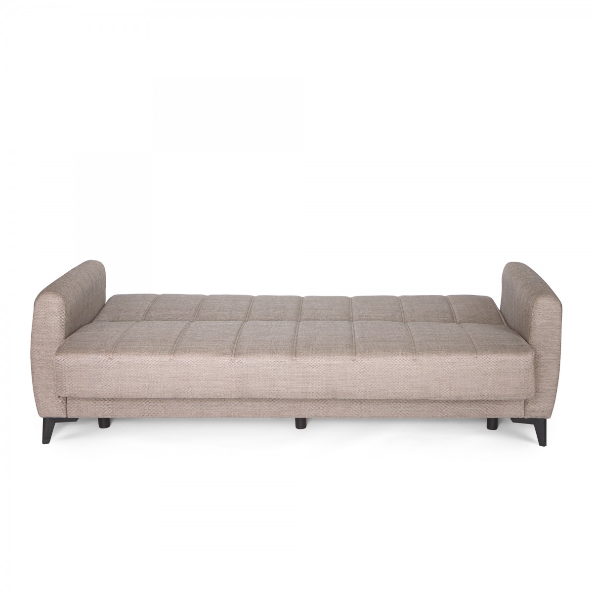 Καναπές-κρεβάτι με αποθηκευτικό χώρο τριθέσιος Milos μπεζ-καφε ύφασμα 210x78x85 Καναπές-κρεβάτι με αποθηκευτικό χώρο τριθέσιος Milos μπεζ-καφε ύφασμα 210x78x85