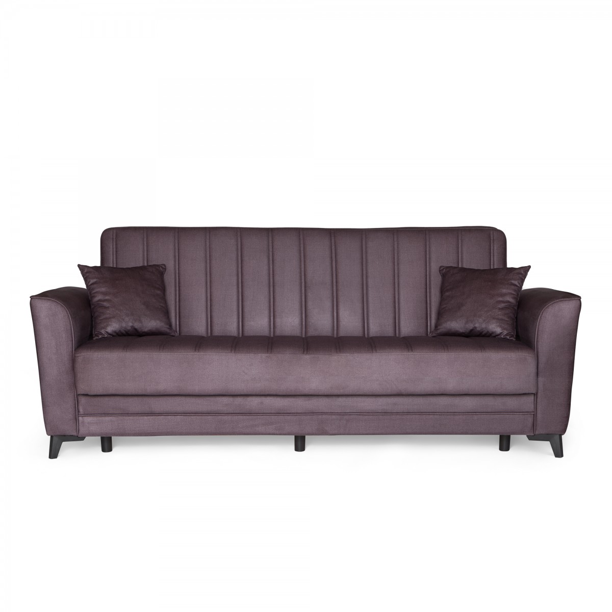 Καναπές-κρεβάτι με αποθηκευτικό χώρο τριθέσιος Anna γκρι σκούρο ύφασμα 227x85x97 Καναπές-κρεβάτι με αποθηκευτικό χώρο τριθέσιος Anna γκρι σκούρο ύφασμα 227x85x97