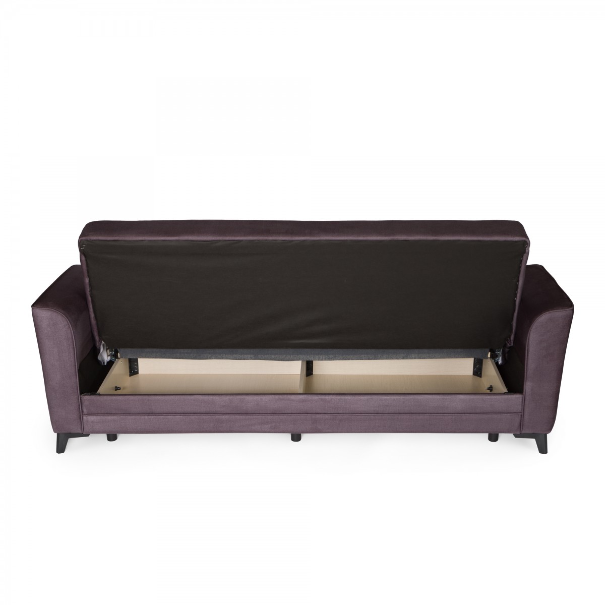 Καναπές-κρεβάτι με αποθηκευτικό χώρο τριθέσιος Anna γκρι σκούρο ύφασμα 227x85x97 Καναπές-κρεβάτι με αποθηκευτικό χώρο τριθέσιος Anna γκρι σκούρο ύφασμα 227x85x97