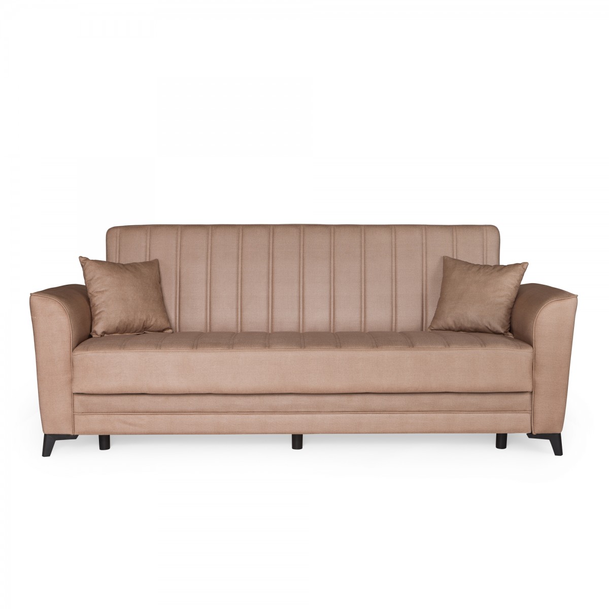 Καναπές-κρεβάτι με αποθηκευτικό χώρο τριθέσιος Anna μπεζ ύφασμα 227x85x97 Καναπές-κρεβάτι με αποθηκευτικό χώρο τριθέσιος Anna μπεζ ύφασμα 227x85x97