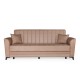 Καναπές-κρεβάτι με αποθηκευτικό χώρο τριθέσιος Anna μπεζ ύφασμα 227x85x97 Καναπές-κρεβάτι με αποθηκευτικό χώρο τριθέσιος Anna μπεζ ύφασμα 227x85x97