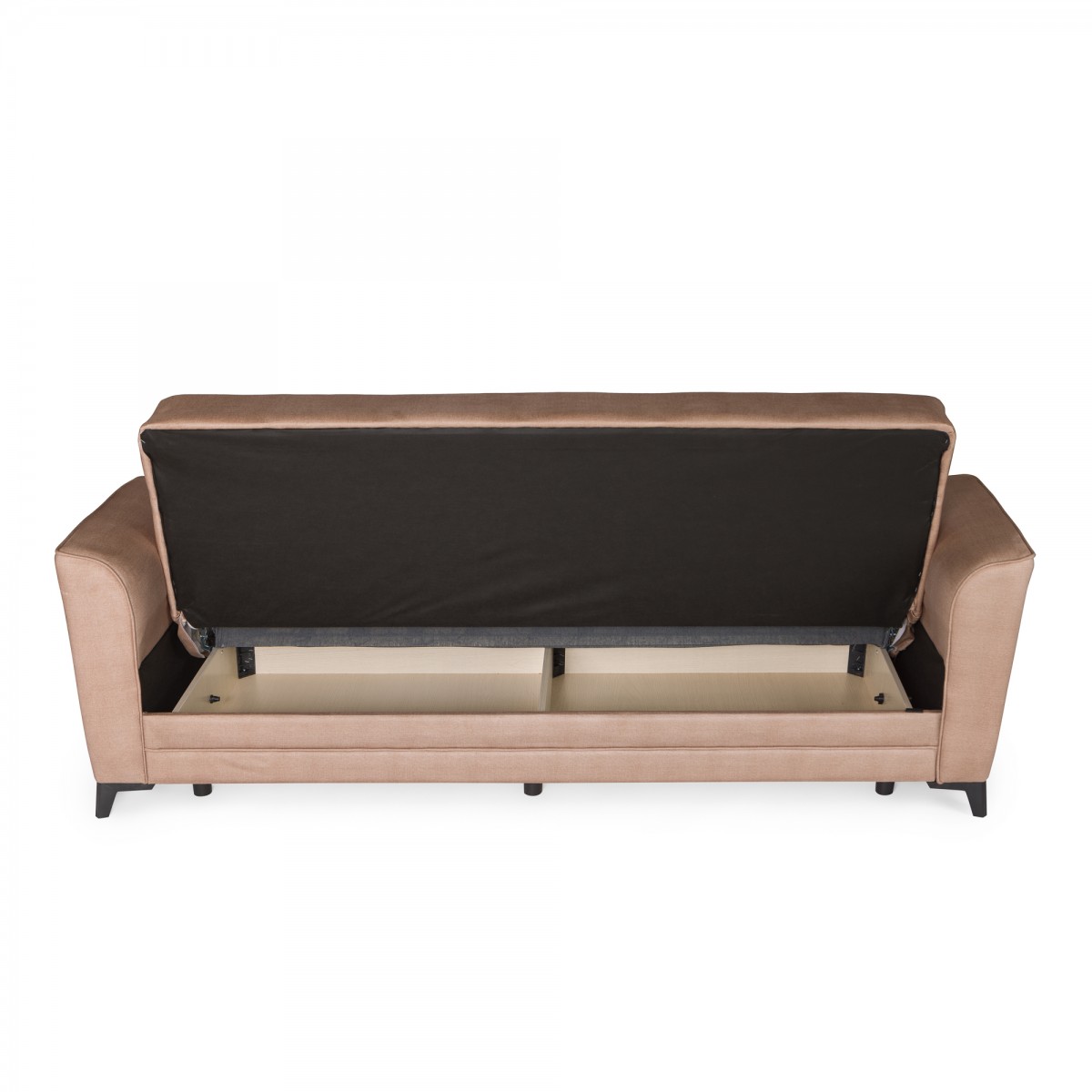 Καναπές-κρεβάτι με αποθηκευτικό χώρο τριθέσιος Anna μπεζ ύφασμα 227x85x97 Καναπές-κρεβάτι με αποθηκευτικό χώρο τριθέσιος Anna μπεζ ύφασμα 227x85x97