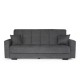 Καναπές-κρεβάτι Ferren με αποθηκευτικό χώρο τριθέσιος βαρέως τύπου γκρι σκούρο ύφασμα 223x85x97 Καναπές-κρεβάτι Ferren με αποθηκευτικό χώρο τριθέσιος βαρέως τύπου γκρι σκούρο ύφασμα 223x85x97