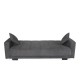 Καναπές-κρεβάτι Ferren με αποθηκευτικό χώρο τριθέσιος βαρέως τύπου γκρι σκούρο ύφασμα 223x85x97 Καναπές-κρεβάτι Ferren με αποθηκευτικό χώρο τριθέσιος βαρέως τύπου γκρι σκούρο ύφασμα 223x85x97