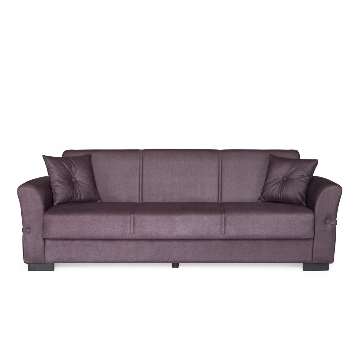 Καναπές-κρεβάτι με αποθηκευτικό χώρο τριθέσιος Flam γκρι ύφασμα 216x85x80 Καναπές-κρεβάτι με αποθηκευτικό χώρο τριθέσιος Flam γκρι ύφασμα 216x85x80