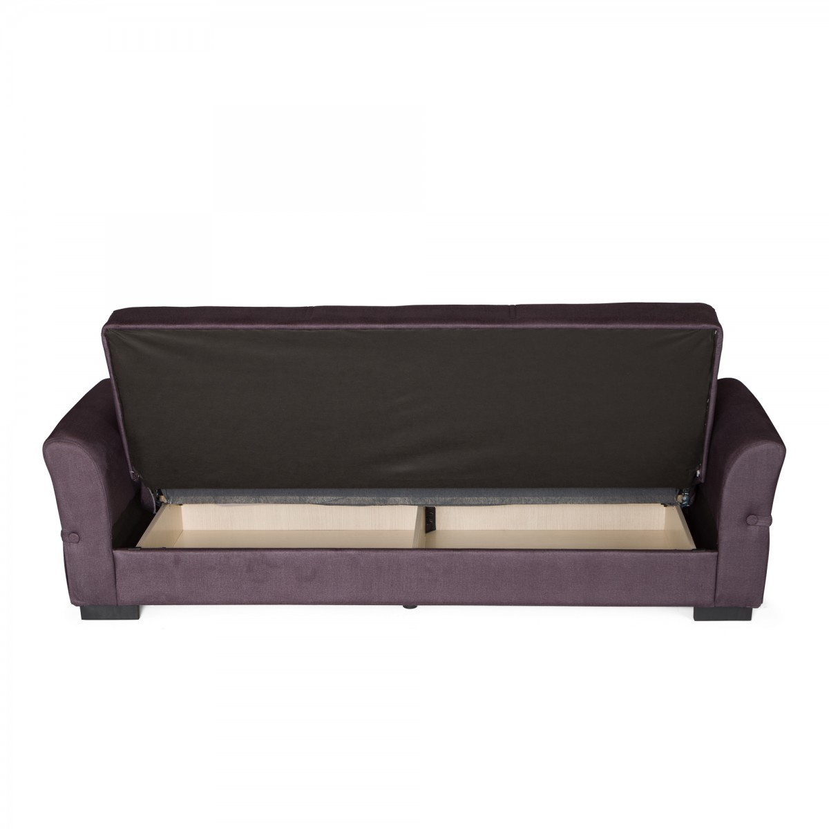 Καναπές-κρεβάτι με αποθηκευτικό χώρο τριθέσιος Flam γκρι ύφασμα 216x85x80 Καναπές-κρεβάτι με αποθηκευτικό χώρο τριθέσιος Flam γκρι ύφασμα 216x85x80