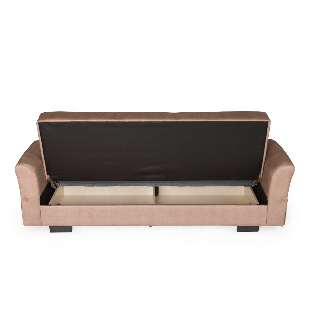 Καναπές-κρεβάτι με αποθηκευτικό χώρο τριθέσιος Flam μπεζ ύφασμα 216x85x80 Καναπές-κρεβάτι με αποθηκευτικό χώρο τριθέσιος Flam μπεζ ύφασμα 216x85x80