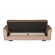 Καναπές-κρεβάτι με αποθηκευτικό χώρο τριθέσιος Flam μπεζ ύφασμα 216x85x80 Καναπές-κρεβάτι με αποθηκευτικό χώρο τριθέσιος Flam μπεζ ύφασμα 216x85x80