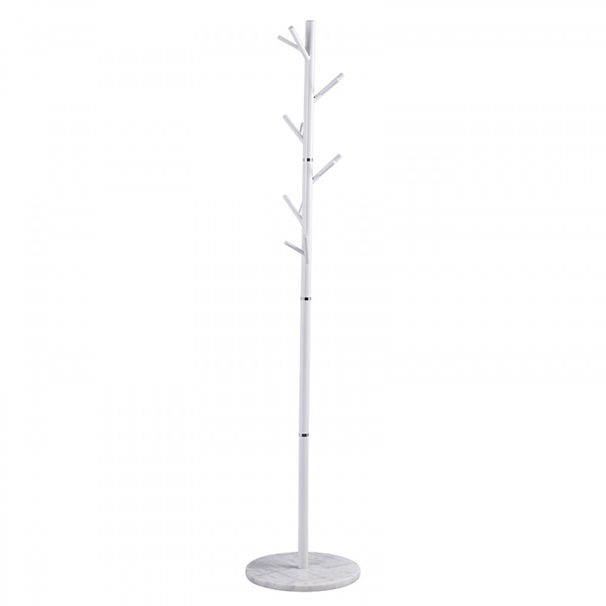 Καλόγερος ρούχων Tzina μέταλλο λευκό Φ38x177