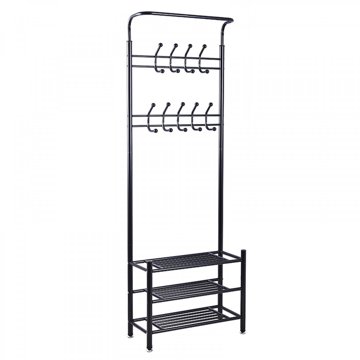 Έπιπλο εισόδου Πορτ Μαντώ Rica μέταλλο μαύρο 65x28x187