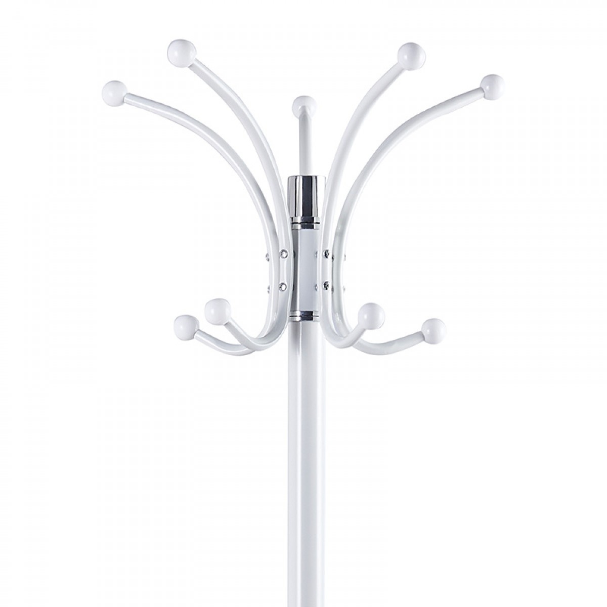 Καλόγερος ρούχων Colo μέταλλο λευκό Φ37x175εκ