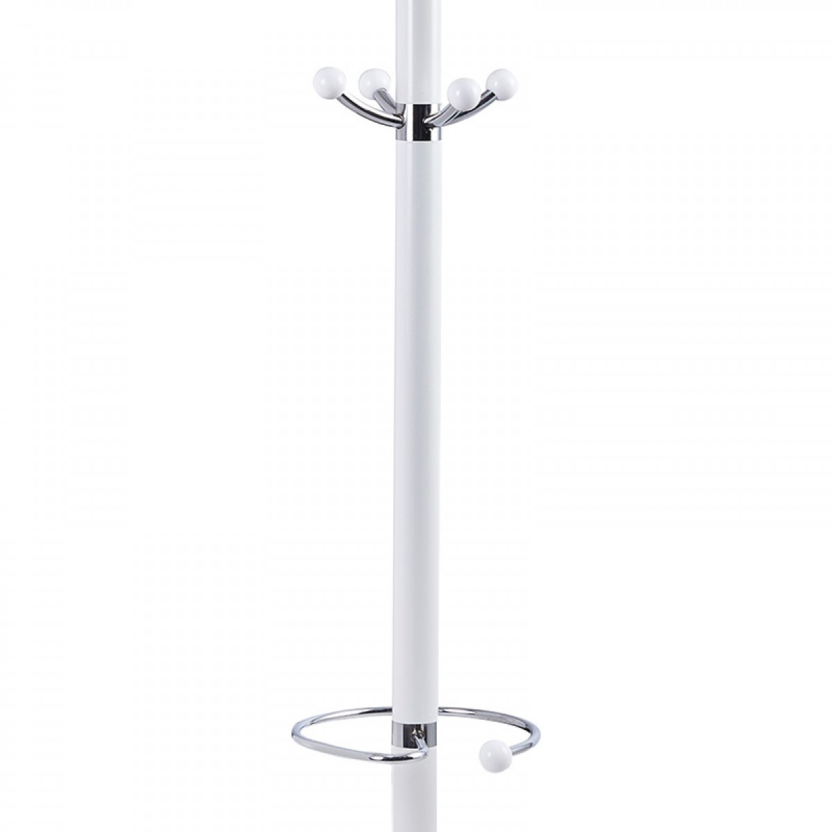 Καλόγερος ρούχων Colo μέταλλο λευκό Φ37x175εκ