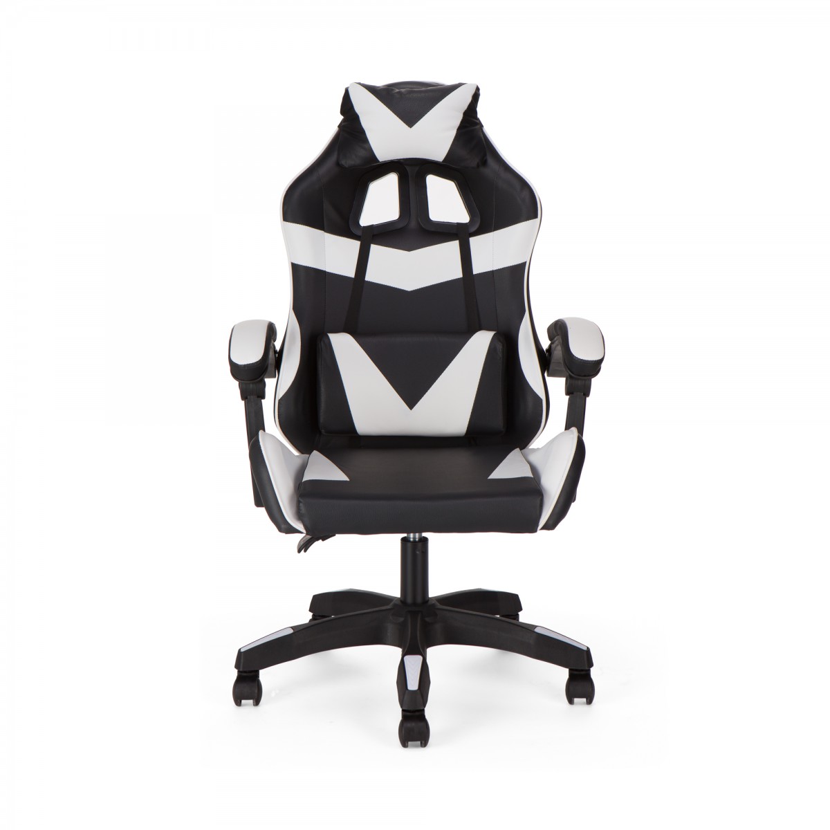 Καρέκλα γραφείου gaming William PU μαύρο-λευκό 60x59x108/118