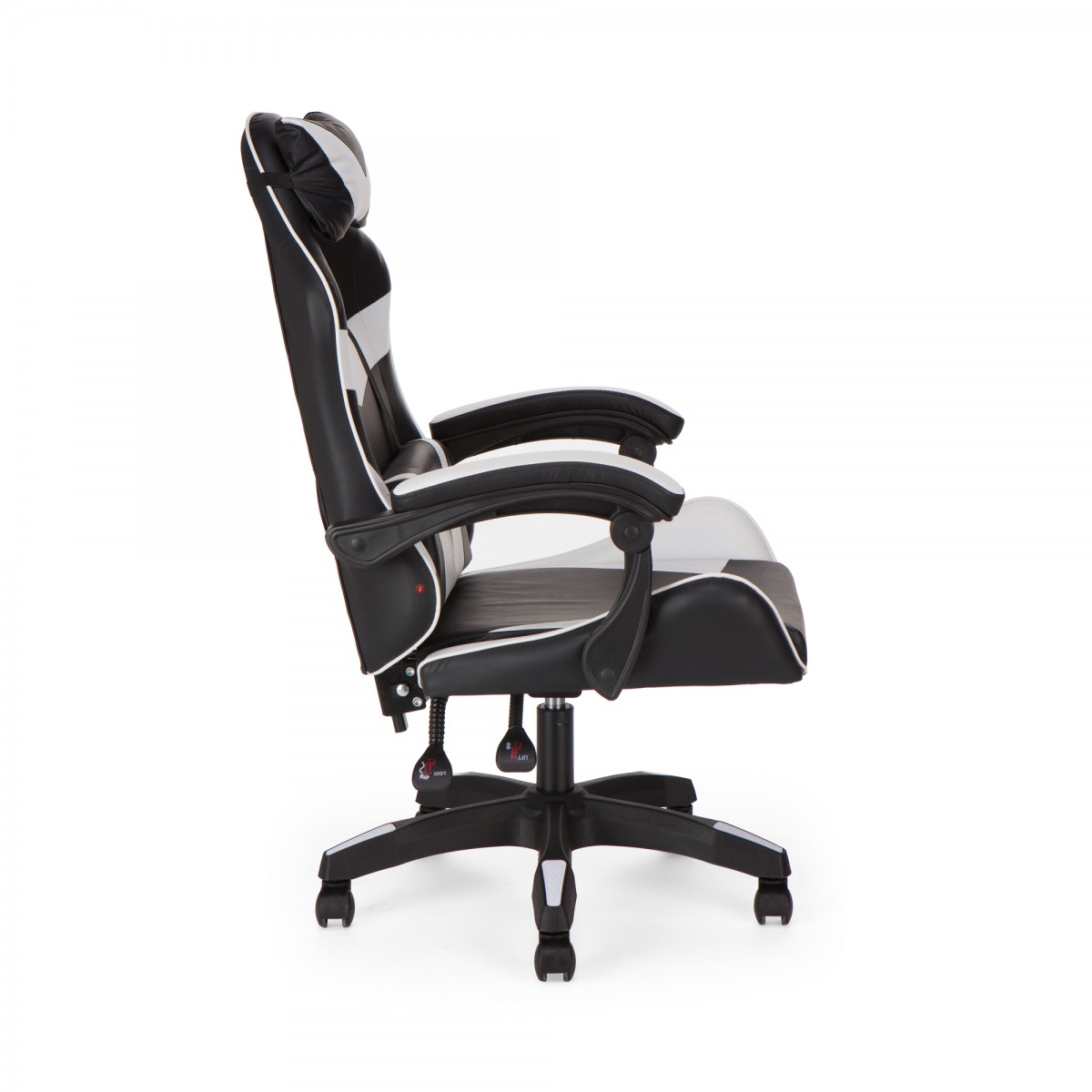 Καρέκλα γραφείου gaming William PU μαύρο-λευκό 60x59x108/118